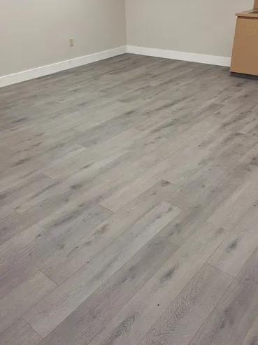 Immigration office finished luxury vinyl plank flooring