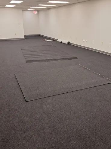 Immigration office carpet installation