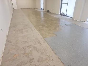 Immigration office subfloor preparation