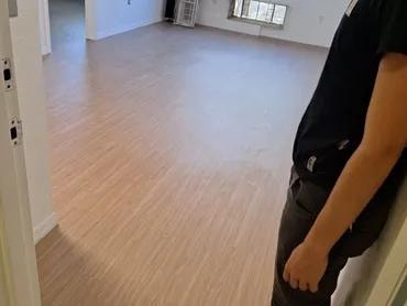 Jewish Federation finished living area with new flooring